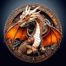 200pcs Dragon Wooden Puzzle for Adults - 11.4x11.4in Home Decor