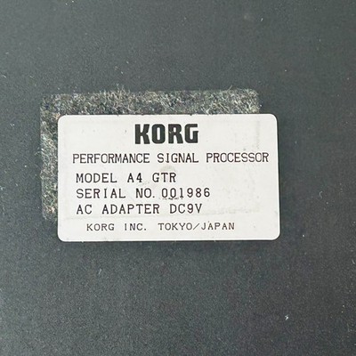 Korg A4 GTR Guitar Performance Signal Processor Guitar Pedal | eBay