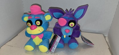 FUNKO BLUE FREDDY BLACKLIGHT 2017 FNAF FIVE NIGHTS AT FREDDY 8''/ PURPLE FOXY