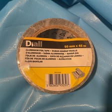 DIALL  50mm x 45m ALUMINIUM FOIL TAPE. Laminate flooring underlay.
