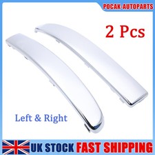 Front Bumper Molding Lower Chrome Trim Cover Left + Right For Fiat 500 2007-2015