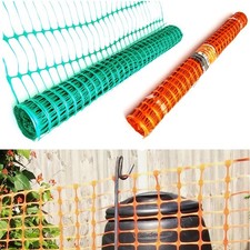 Heavy Duty Barrier Fencing Mesh Plastic Safety Garden Netting Fence 25m 50m