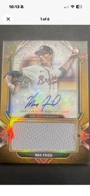2024 Topps Triple Threads - Autograph Jumbo Relics MAX FRIED #AJR-MF Gold /25