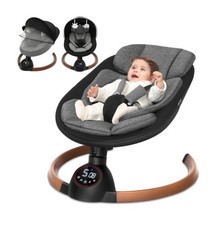 Babyeap Baby Swing for Infants,Bluetooth Control 5-point Harness Newborn Swing,5