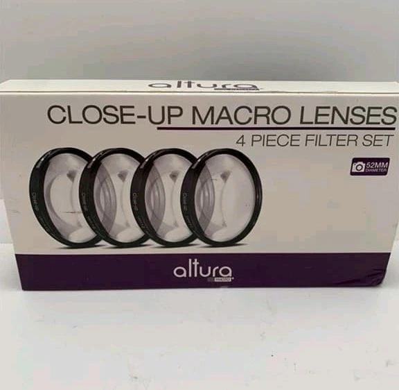 NEW Altura 52mm Close-Up Macro Filter Set +1 +2 +4 +10 Diopter w/ Pouch - Image 3 of 4