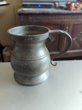 Antique 18th Century Half? Pint Pewter Measure