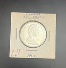 1965 Canada 50 Cent .800 Silver Extra Fine Coin Queen Elizabeth II (MM00202)