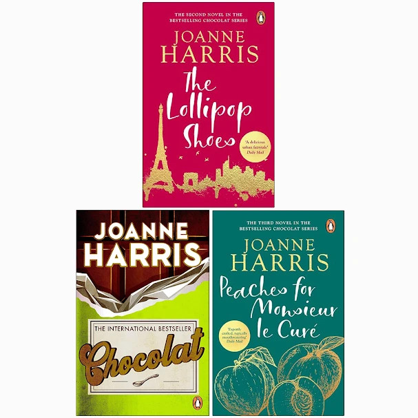 Chocolat Series Joanne Harris 3 Books Collection Set Lollipop Shoes, Peaches for