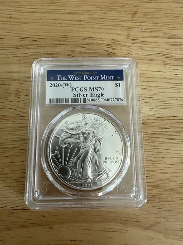 2020-W PCGS MS70 West Point Mint Label
