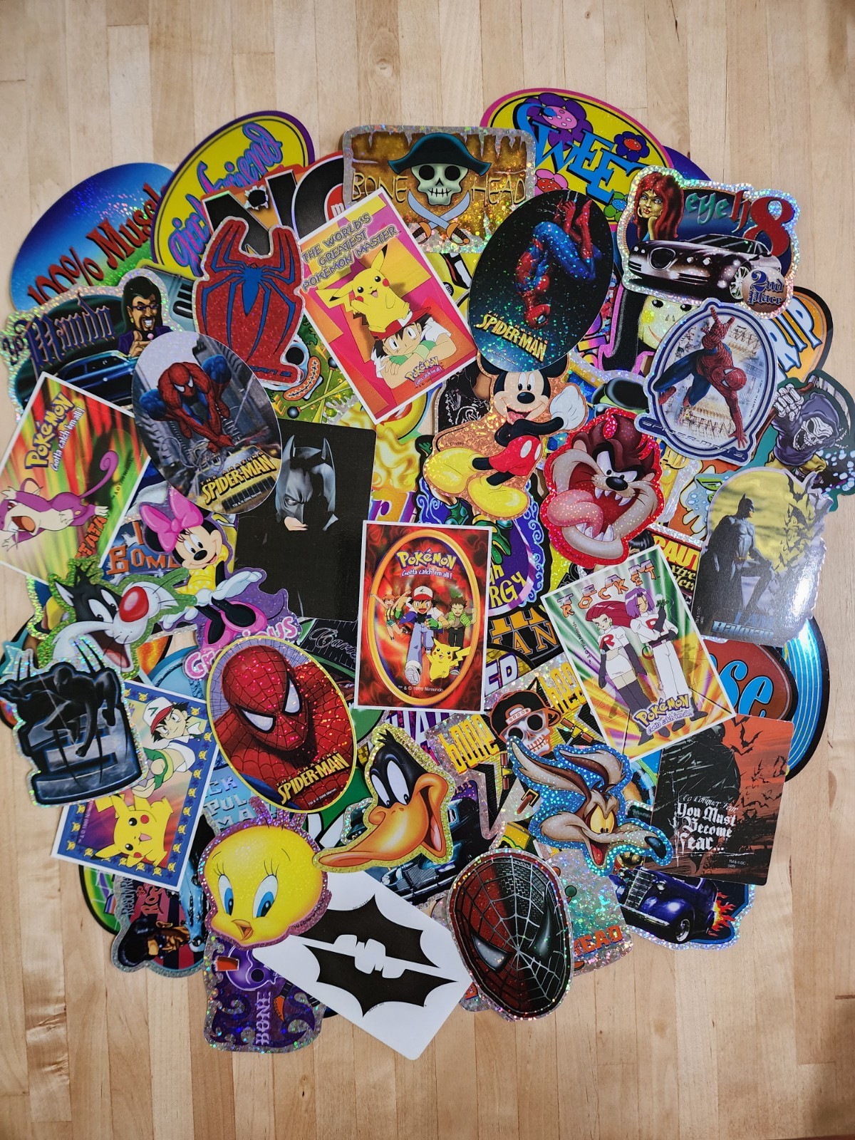 Lot of 50 Vintage 90's-2000's Vending Machine Stickers - No Dupes