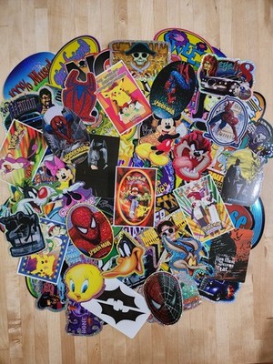 Lot of 50 Vintage 90's-2000's Vending Machine Stickers - No Dupes