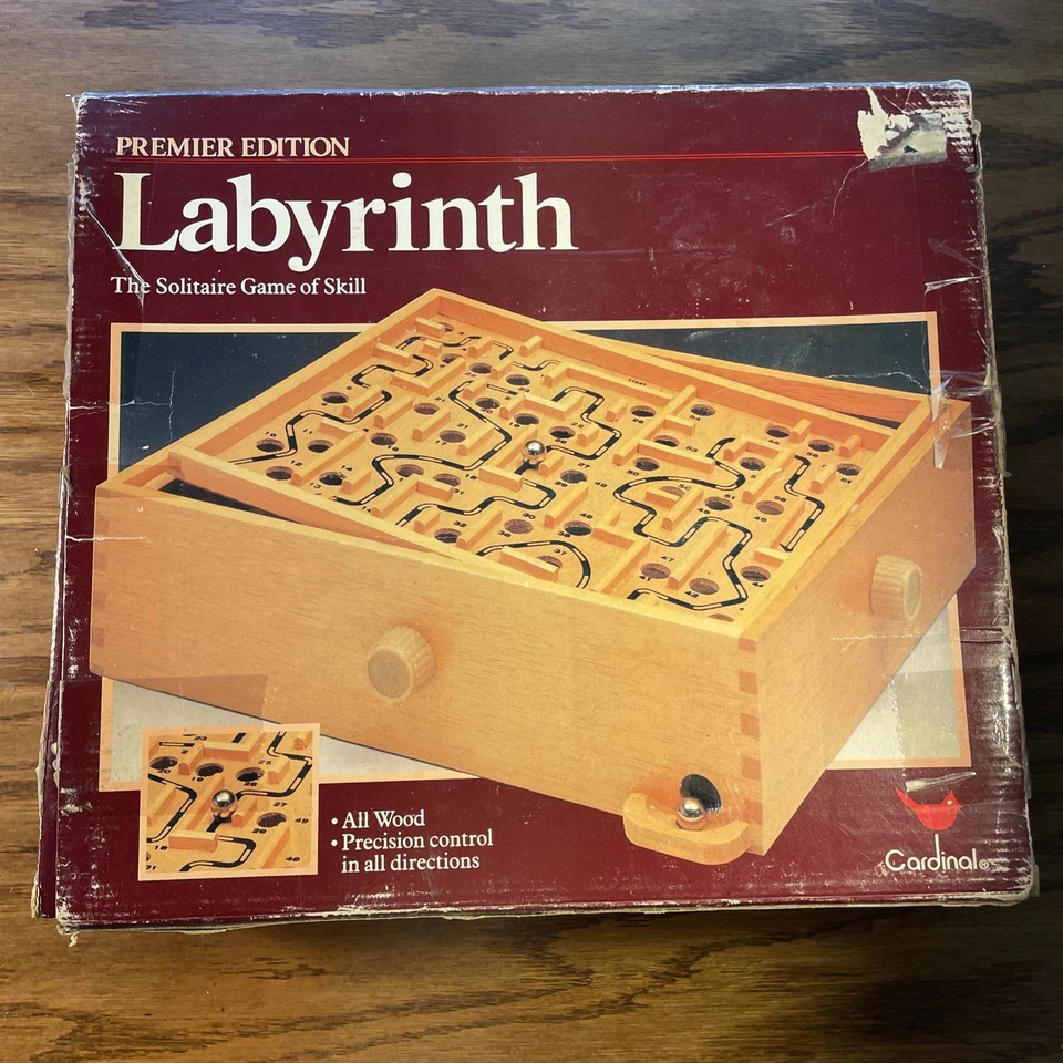 Labyrinth Wooden Board Game by Cardinal with Ball & Box Premier Edition - Image 4 of 4