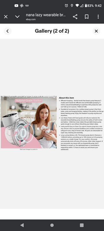 breast pump electric double nana lazy brand brand new in the box!