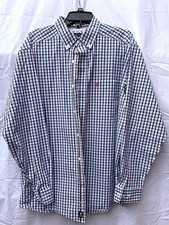 Ariat Pro Series Shirt Mens XL Blue Classic Plaid Long Sleeve Button Down Work