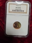 1954-D LINCOLN CENT MS66 RD NGC