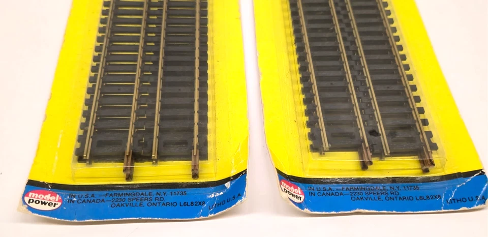Model Power HO Scale 9" Brass Rail Straight Track 2 Packages 8 Pieces #21 - Image 2 of 3