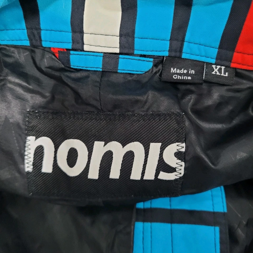 Pantalones de esquí de snowboard forrados ventilados a rayas multicolores Nomis XL (39x33) Foto 3 de 4