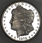 1878 CC MORGAN NICEST CAMEO DMPL! 30+IN LIQUID BLACK MIRRORS! UDM! MS+++NR#64105
