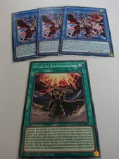 Yu Gi Oh Karten 3x Ritter des Rüstungsdrachen + 1x Ritual des Rüstungsdrachen