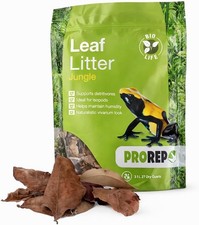 ProRep Leaf Litter Substrate Jungle 3l Bag | Reptile Substrate | Leaves for Bio