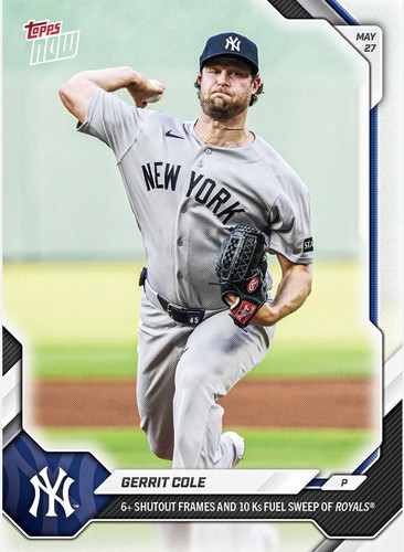 2026 Topps Now 255 Gerrit Cole