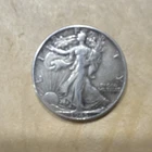 Liberty Walking Half Dollar Silver Coin Circulated US 50C 1945