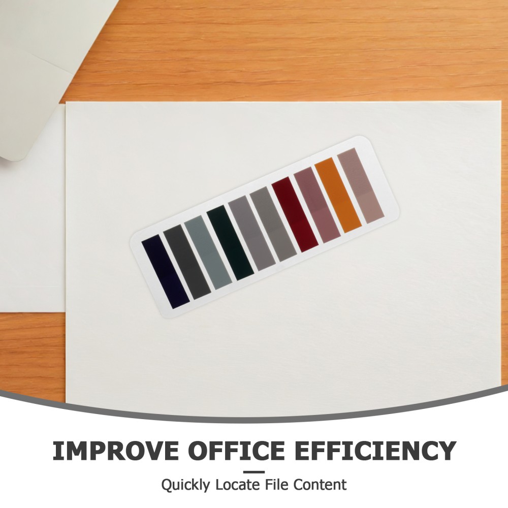  10Pcs Sticky Index Tab Writable: Colorful Sticky Tabs for Notebooks Page