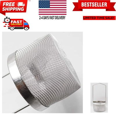 #ad 6quot; Stainless Steel Mesh Ultrasonic Task Basket with Handle Jewelry Parts Clea... $23.39