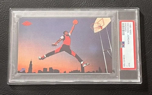 1985 Michael Jordan Nike Promo Jumpman Card PSA 7 Rookie