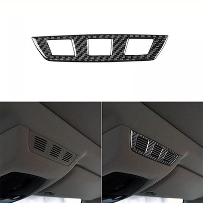 For BMW 7 Series F01 2009+ Roof Central Air Vent Outlet Cover Carbon Fiber Trim 