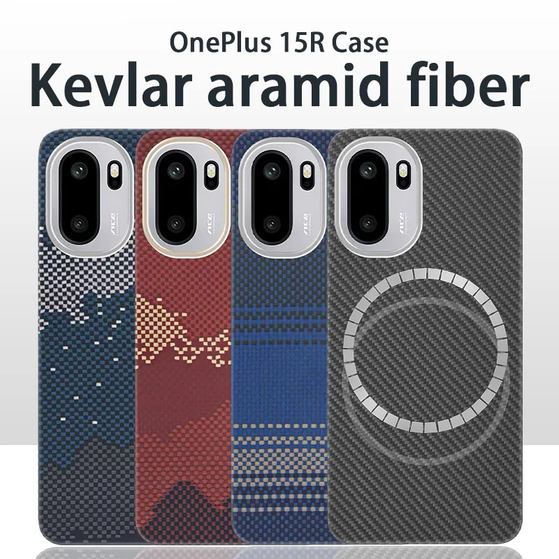 Genuine Aramid Fiber Magnetic Case Fo OnePlus 15R ACE 6 6T Thin Hard Armor  Cover | eBay