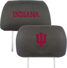 Indiana University Hoosiers Pair of Premium Auto Head Rest Covers,...