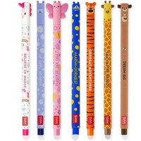Legami Set 7 Radierbare Gelstifte 0,7 Mm Thermoempfindliche Tinte Bunt Designs