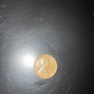 1955 Lincoln Wheat Penny folder filler - Circulated Actual Coin Shown!