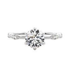 Round Cut 1.50Ct Certified White Diamond Ring