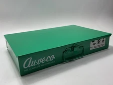 Auveco 1-924 24-Compartment Large Steel Parts Drawer Light Green 18"x12"x3"