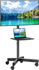 Mobile Rolling TV Stand Cart for 26-60" Flat Panel Tvs, Heavy Duty