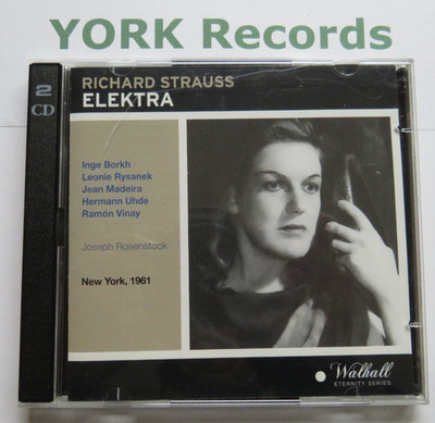 R STRAUSS - Elektra ROSENSTOCK / BORKH / RYSANEK / MADEIRA - Ex 2 CD Set Walhall