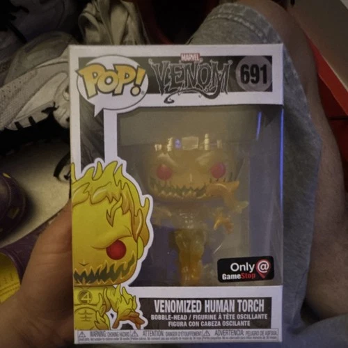 Funko Pop! Marvel Venomized Human Torch Vinyl Figure #691 GameStop Exclusive