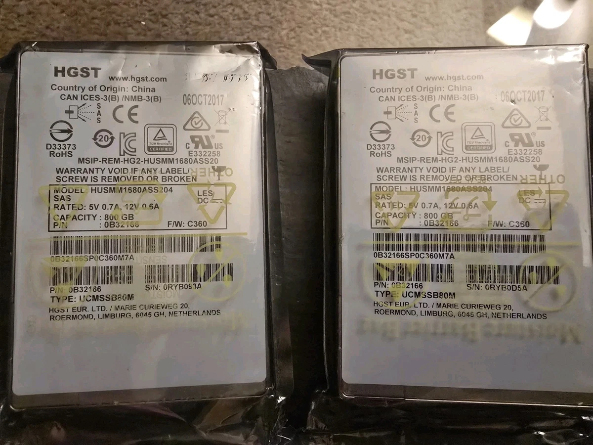 HGST SAS 800 GB Storage Capacity Solid State Drives for sale | eBay