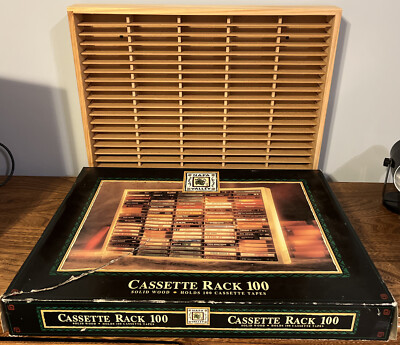 Napa Valley Box Company 木製ラック Napa Valley 100 Cassette Holder Rack Solid Pine with Box | eBay