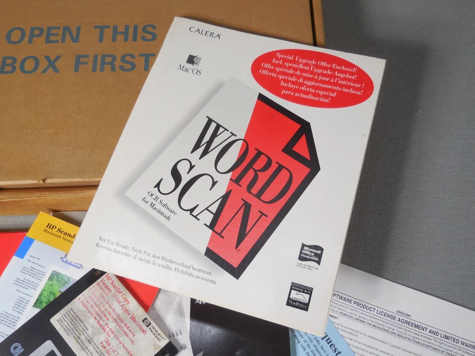 HP DeskScan II Manuals Software & Original Box Word Scan HP 3C Installation Book - Image 4 of 4