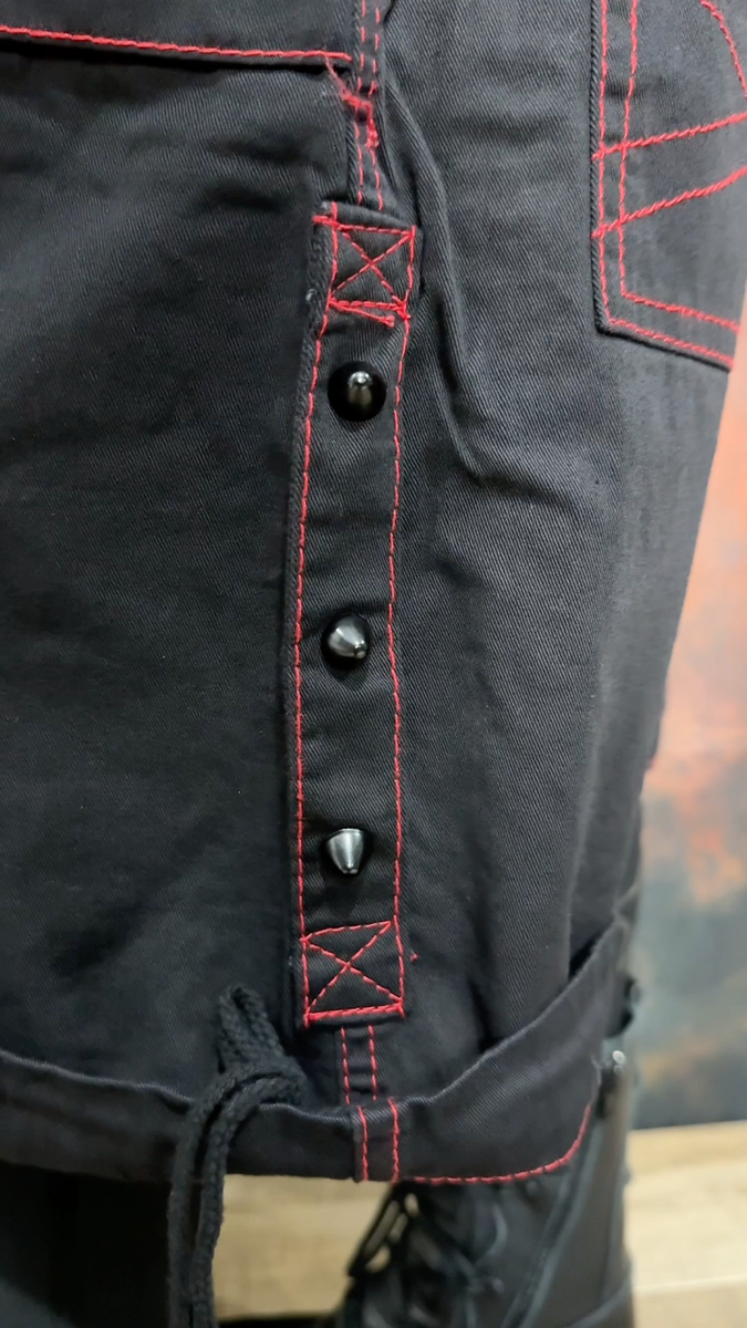 Tripp NYC Goth Skate Grunge Straps Baggy Bondage y2k Black Pants