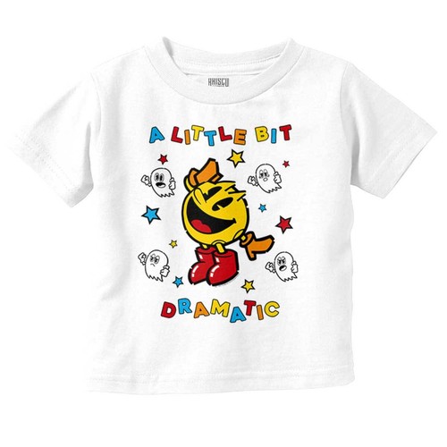 PACMAN Arcade Game A Little Bit Dramatic Toddler Boy Girl Youth T Shirt Tee