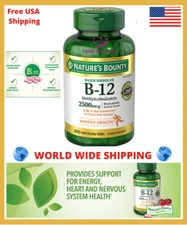 Nature's Bounty Vitamin B-12 2500 mcg, 300 Quick Dissolve Tablet World Wide Ship