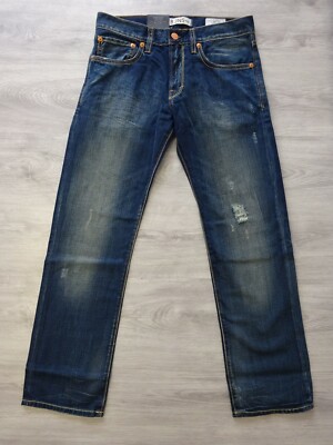 LTB Herren Jeans Davis Blau Used Look Jeanshose Straight Herrenhose Hose 50041