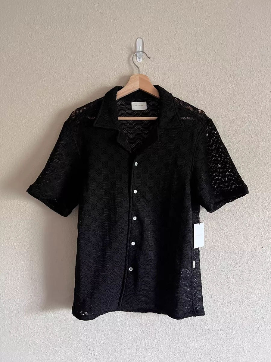 Aime Leon Dore Rico Short Sleeve Shirt - Size Small - Jet Black