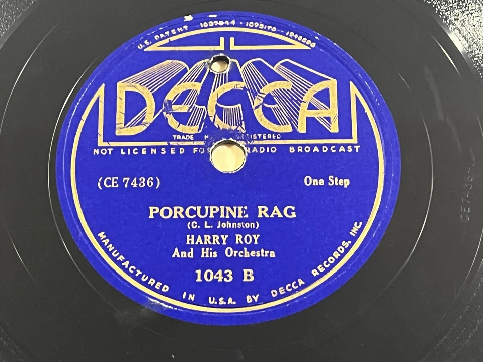 HARRY ROY - PIANO MADNESS ~  78 RPM #CE7435 Foto 4 de 4