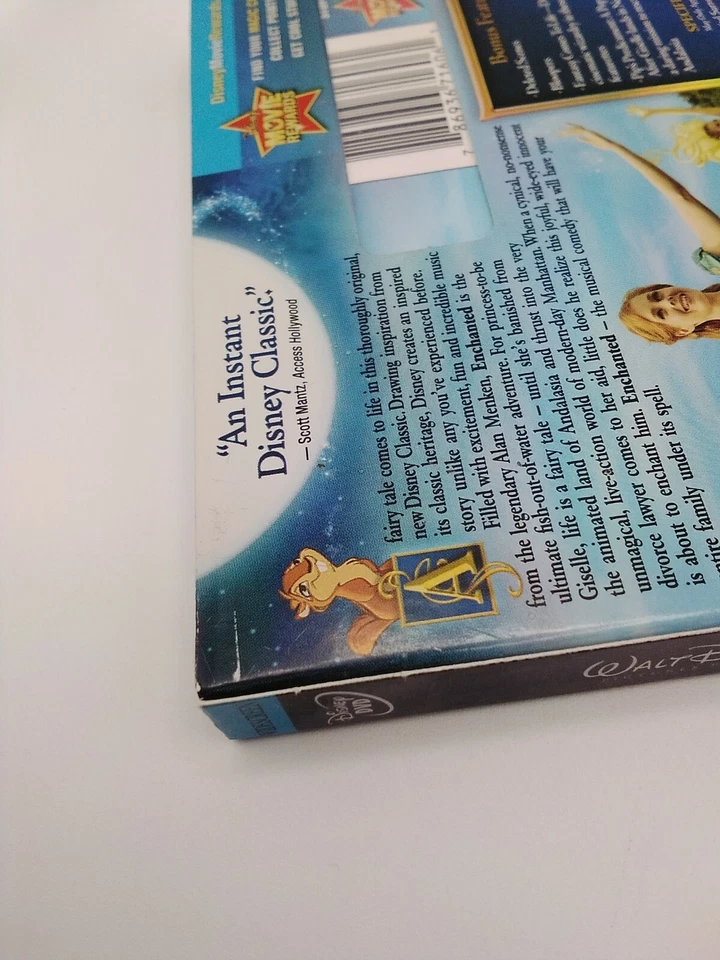 DISNEY'S ENCHANTED DVD With Slipcover Sealed BRAND NEW  - Image 4 of 4