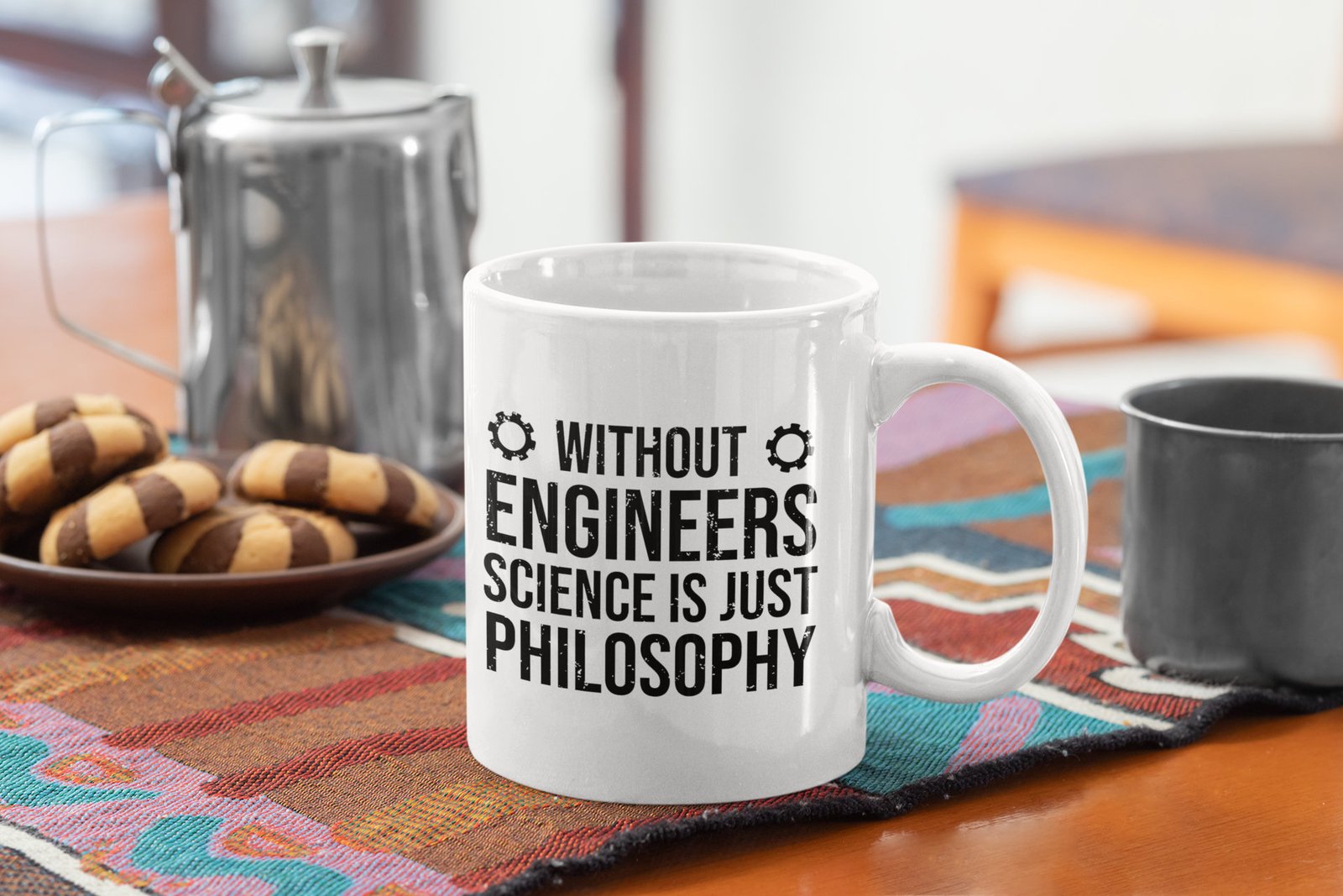 Engineer Funny Coffee Mug Without Engineers Science Is Just Philosophy White Mug